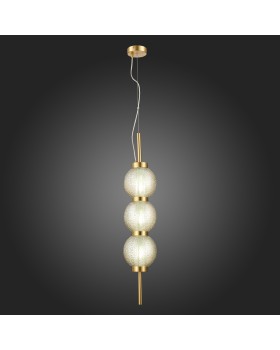 SL1155.303.03 Светильник подвесной ST-Luce Латунь/Коньячный E14 3*40W MARENA-foto7