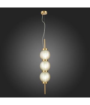 SL1155.303.03 Светильник подвесной ST-Luce Латунь/Коньячный E14 3*40W MARENA-foto7