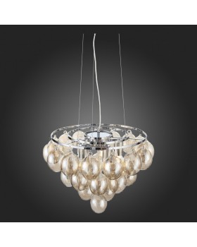 SL432.203.05 Светильник подвесной ST-Luce Хром/Коньячный E27 5*60W SOSPIRO-foto15