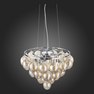 SL432.203.05 Светильник подвесной ST-Luce Хром/Коньячный E27 5*60W SOSPIRO-foto15