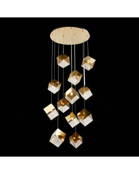 SL1182.203.12 Светильник подвесной ST-Luce Золотистый/Прозрачный, Золотистый G9 12*5W RIELLO-foto3