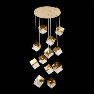 SL1182.203.12 Светильник подвесной ST-Luce Золотистый/Прозрачный, Золотистый G9 12*5W RIELLO-foto3