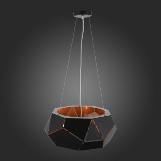 SL258.403.06 Люстра подвесная ST-Luce Черный/Черный, Золото E14 6*40W ENIGMA-foto7