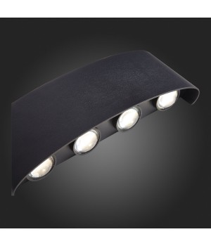 SL089.401.08 Светильник уличный настенный ST-Luce Черный кварцевый LED 8*1W 4000K BISELLO-foto4