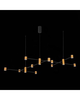 SL1596.423.22 Светильник подвесной ST-Luce Золотистый, Черный/Белый LED 22*3W 3000K ANICHITA-foto6