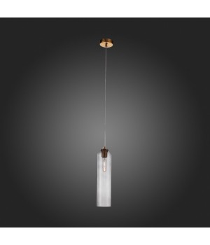 SL1145.343.01 Светильник подвесной ST-Luce Латунь/Дымчатый E27 1*60W CALLANA-foto7