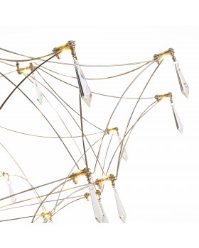 SL797.113.114 Люстра подвесная ST-Luce Хром, Прозрачный LED 114*0,45W 3000K GRAVETTA-foto3