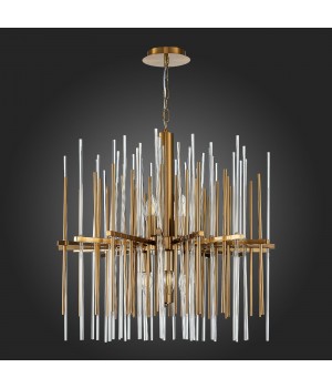 SL1628.303.08 Люстра подвесная ST-Luce Латунь/Прозрачный, Латунь E14 8*40W TERAMO-foto4