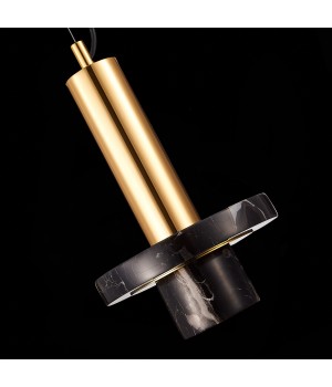 SL1210.403.01 Светильник подвесной ST-Luce Золотистый/Черный GU10 1*5W PIETRA-foto6