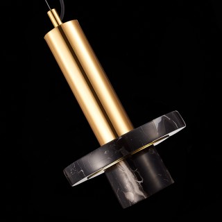 SL1210.403.01 Светильник подвесной ST-Luce Золотистый/Черный GU10 1*5W PIETRA-foto6