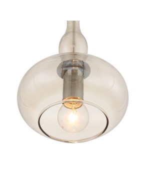 SL364.113.01 Подвес ST-Luce Хром/Янтарный E14 1*40W BIORNO-foto2