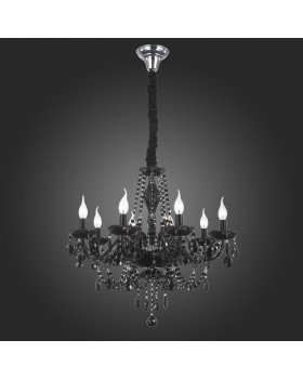 SL642.403.08 Люстра подвесная ST-Luce Черный, Хром/Черный E14 8*40W ODILIA-foto6