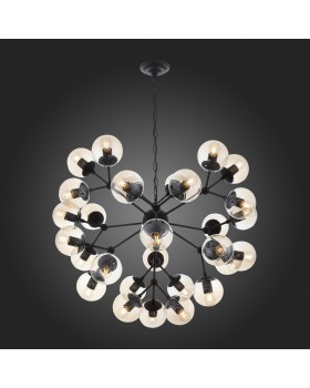 SL549.413.30 Люстра подвесная ST-Luce Черный/Янтарный E27 30*40W (из 2-х коробок) STAMPO-foto5