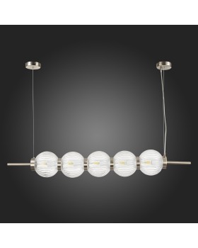 SL1155.103.05 Светильник подвесной ST-Luce Никель/Прозрачный E14 5*40W MARENA-foto8