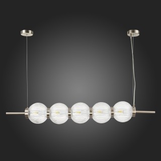 SL1155.103.05 Светильник подвесной ST-Luce Никель/Прозрачный E14 5*40W MARENA-foto8