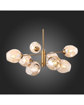 SL1500.203.08 Светильник подвесной ST-Luce Золотистый/Янтарный E14 8*40W FOVIA-foto9