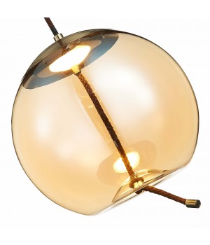 SL6108.313.01 Люстра подвесная ST-Luce Бронза/Янтарный LED 1*10W 3000K OZZIO-foto3