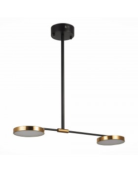 SL1605.403.02 Светильник подвесной ST-Luce Черный/Латунь, Белый LED 2*8,5W 3000K FARONE-foto2