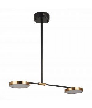 SL1605.403.02 Светильник подвесной ST-Luce Черный/Латунь, Белый LED 2*8,5W 3000K FARONE-foto2