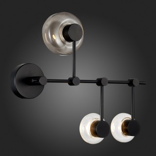 SL6005.401.03 Светильник настенно-потолочный ST-Luce Черный/Дымчатый, Прозрачный LED 3*3W 3000K Vallo-foto5