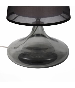 SL974.404.01 Прикроватная лампа ST-Luce Хром, Дымчатый/Черный, Белый E27 1*60W AMPOLLA-foto3