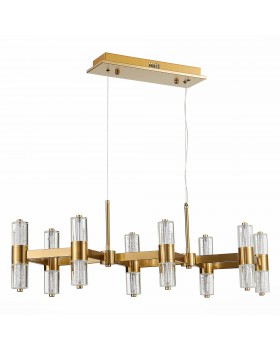 SL6007.203.16 Люстра подвесная ST-Luce Латунь/Прозрачный LED 16*2,5W 4000K GEMINA-foto2