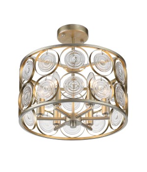 SL1105.202.06 Светильник потолочный ST-Luce Золотистый с патиной/Золотистый, Прозрачный E14 6*60W SERANDA-foto14