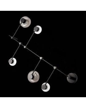 SL6005.401.05 Светильник настенно-потолочный ST-Luce Черный/Дымчатый, Прозрачный LED 5*3W 3000K Vallo-foto4