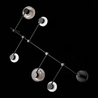 SL6005.401.05 Светильник настенно-потолочный ST-Luce Черный/Дымчатый, Прозрачный LED 5*3W 3000K Vallo-foto4