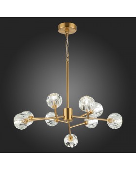 SL1166.303.09 Светильник подвесной ST-Luce Латунь/Прозрачный G9 LED 9*5W ROMANO-foto5