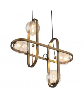 SL1201.203.04 Светильник подвесной ST-Luce Бронзовый/Коньячный G9 4*5W CIRCONO-foto2