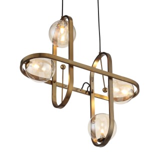 SL1201.203.04 Светильник подвесной ST-Luce Бронзовый/Коньячный G9 4*5W CIRCONO-foto2