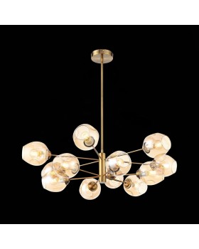 SL1500.203.12 Светильник подвесной ST-Luce Золотистый/Янтарный E14 12*40W FOVIA-foto11