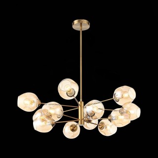 SL1500.203.12 Светильник подвесной ST-Luce Золотистый/Янтарный E14 12*40W FOVIA-foto11