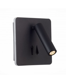 SL1586.431.01 Светильник настенный Черный LED 1*9W 3000K Lm Ra>80 IP20 L-xW140xH140 170-240V BONDI-foto3