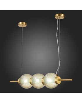 SL1155.313.03 Светильник подвесной ST-Luce Латунь/Коньячный E14 3*40W MARENA-foto3