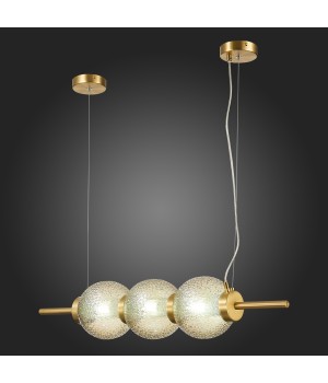 SL1155.313.03 Светильник подвесной ST-Luce Латунь/Коньячный E14 3*40W MARENA-foto3