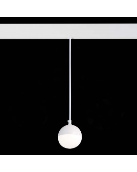 ST358.543.07 Магнитный трековый светильник подвесной белый LED 1*7W 4000K 520Lm Ra>80 120° IP20 D90xH90 48V PIBOLE-foto4