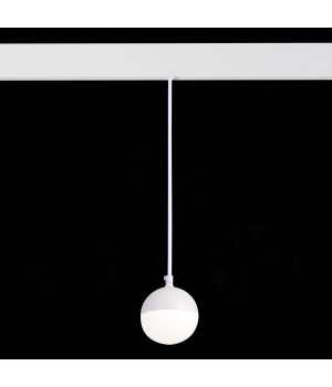 ST358.543.07 Магнитный трековый светильник подвесной белый LED 1*7W 4000K 520Lm Ra>80 120° IP20 D90xH90 48V PIBOLE-foto4