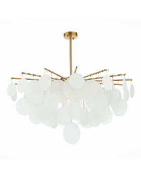 SL1231.302.08 Люстра потолочная ST-Luce Латунь/Белый E14 8*60W Vittoria-foto2