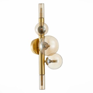 SL1509.201.05 Светильник настенный ST-Luce Золотистый/Коньячный G9 5*5W CIELO-foto2