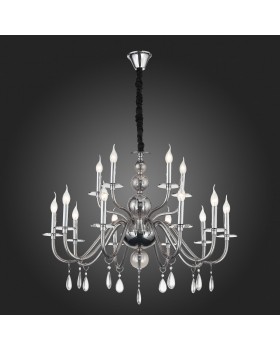 SL1113.403.15 Люстра подвесная ST-Luce Хром, Дымчатый, Прозрачный E14 15*40W SIEMA-foto6