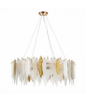 SL1224.203.10 Люстра подвесная ST-Luce Золотистый/Прозрачный, Белый E14 10*60W LASTRA-foto11