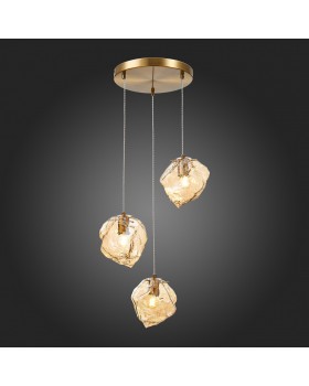 SL1175.303.03 Светильник подвесной ST-Luce латунь/янтарный E14 3*40W Portici-foto7