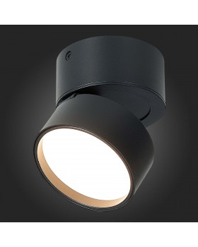 ST651.432.09 Светильник потолочный поворотный Черный LED 1*9W 3000K 720Lm Ra>90 120° IP20 D85xH87 170-240V ST651-foto5