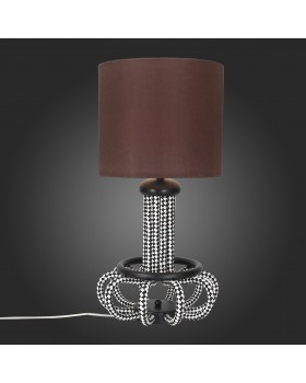 SL811.704.01 Прикроватная лампа ST-Luce Белый, Черный/Коричневый E27 1*60W ADAGIO-foto7