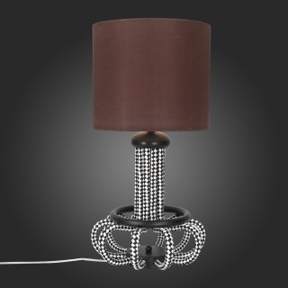 SL811.704.01 Прикроватная лампа ST-Luce Белый, Черный/Коричневый E27 1*60W ADAGIO-foto7