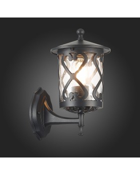 SL085.401.01 Светильник уличный настенный ST-Luce Черный/Черный, Прозрачный E27 1*60W LORNE-foto9