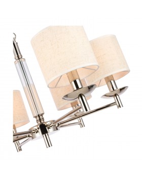 SL1752.103.06 Люстра подвесная ST-Luce Никель/Бежевый E14 6*40W PILONNE-foto3