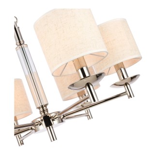 SL1752.103.06 Люстра подвесная ST-Luce Никель/Бежевый E14 6*40W PILONNE-foto3